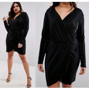 Club L Plisse Wrap Dress